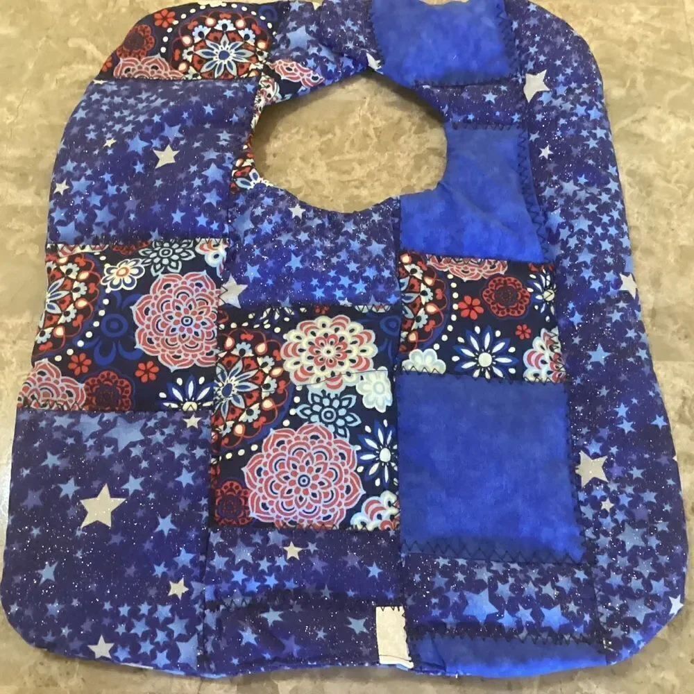 NWOT. Hand Crafted Quilted Reversible Baby  Bib $12 ea. or 3/$25